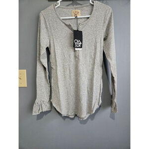Women's Chaser Long Sleeve Top Size M Heather Gray